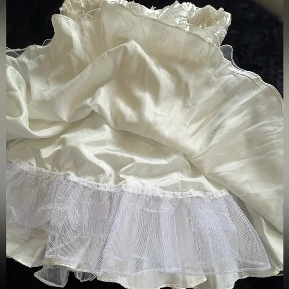 Steppin' Out Dress formal prom wedding homecoming size 11/12 ivory - Picture 13 of 16